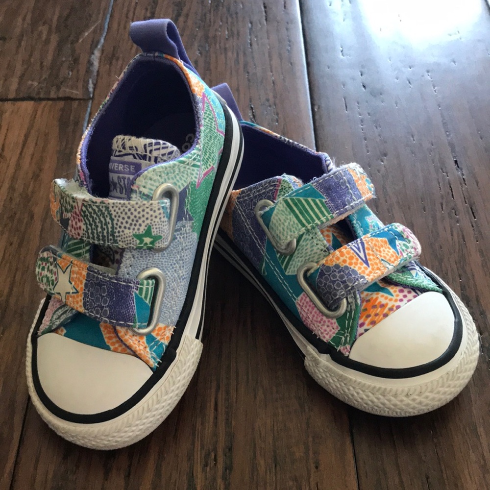 Multicolored Toddler Velcro Converse 5 Toddler